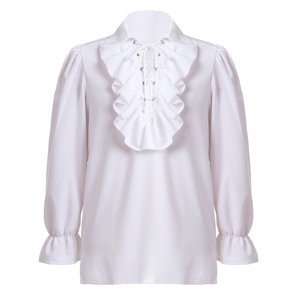 BPURB Pirate & Gothic  Costume Men'S Vintage Shirt