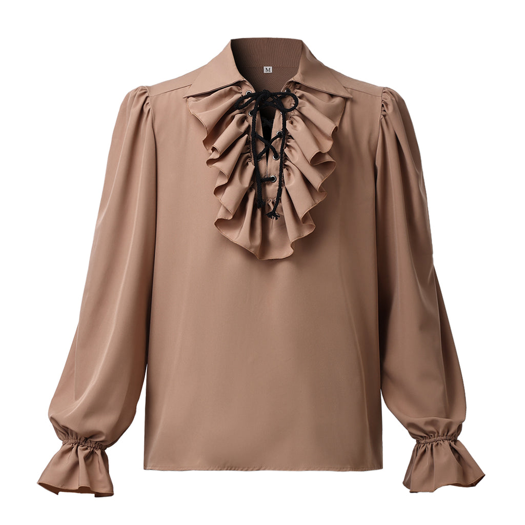 BPURB Pirate & Gothic  Costume Men'S Vintage Shirt