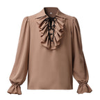 BPURB Pirate & Gothic  Costume Men'S Vintage Shirt