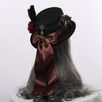 BPURB Vintage Goggles & Gear Steampunk Top Hat