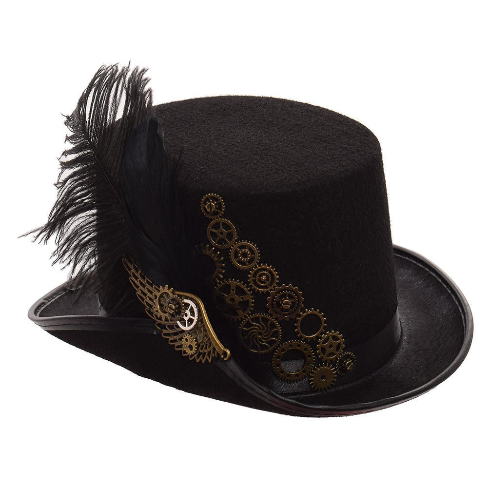 BPURB Gear-Feather Designed &  Cosplay Steampunk Hat