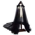 BPURB Women's Bridal & Hooded Cloak Tulle Cape