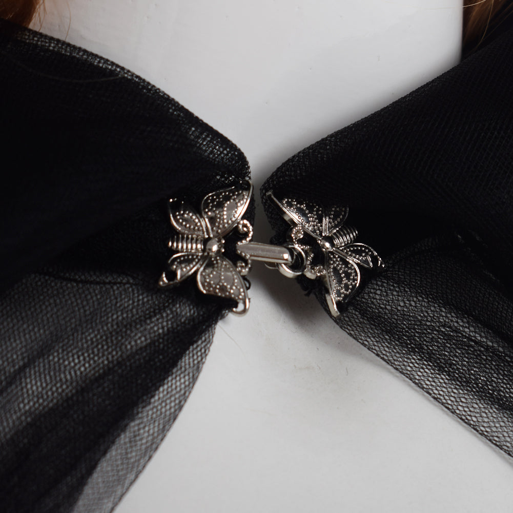 BPURB Women's Bridal & Hooded Cloak Tulle Cape