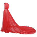 BPURB Women's Bridal & Hooded Cloak Tulle Cape