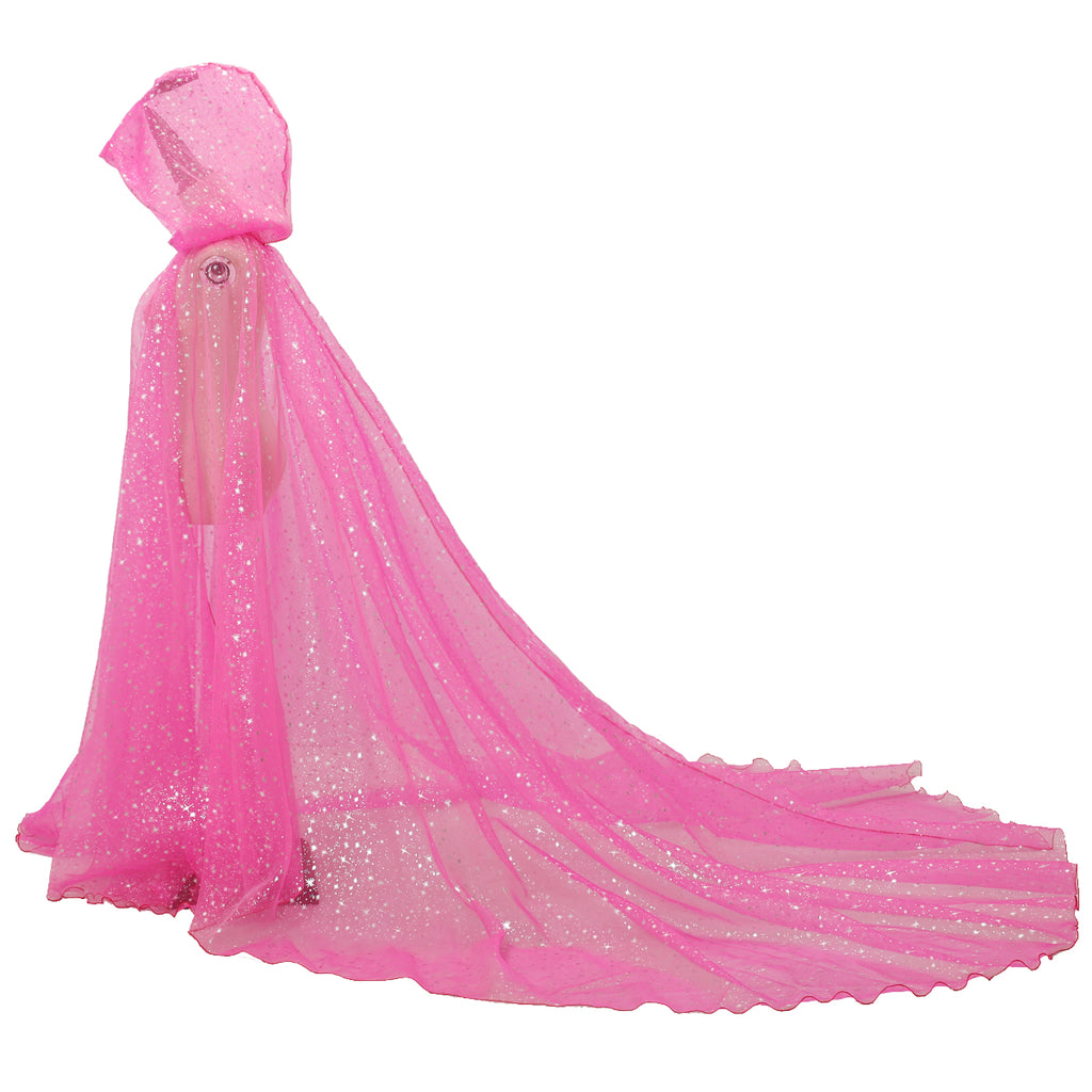 BPURB Women's Bridal & Hooded Cloak Tulle Cape