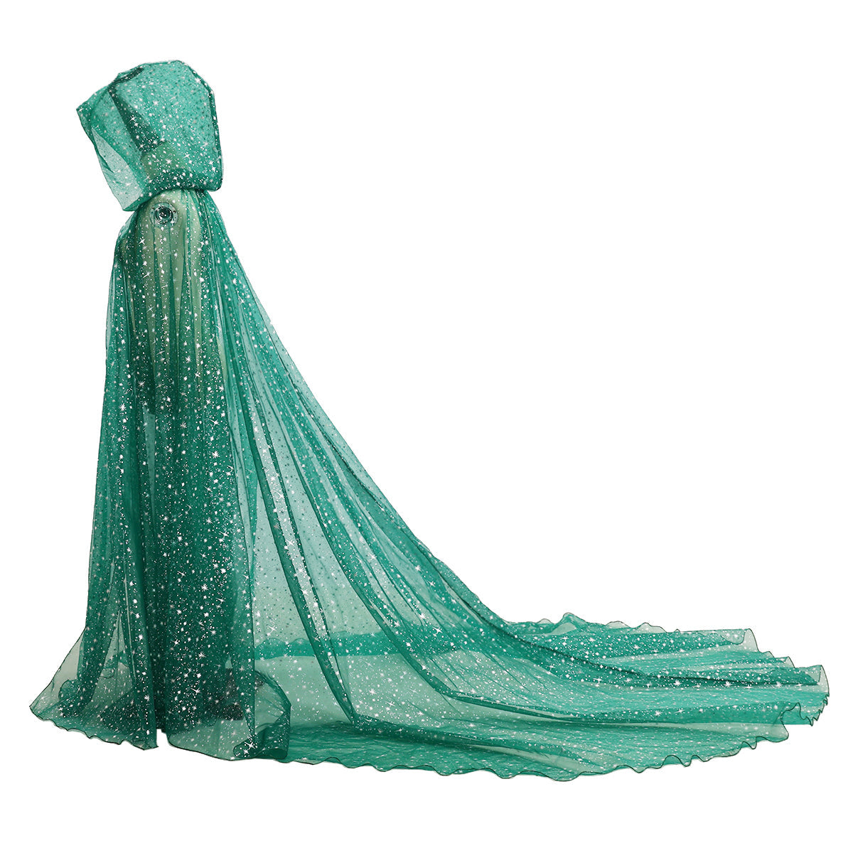 BPURB Women's Bridal & Hooded Cloak Tulle Cape